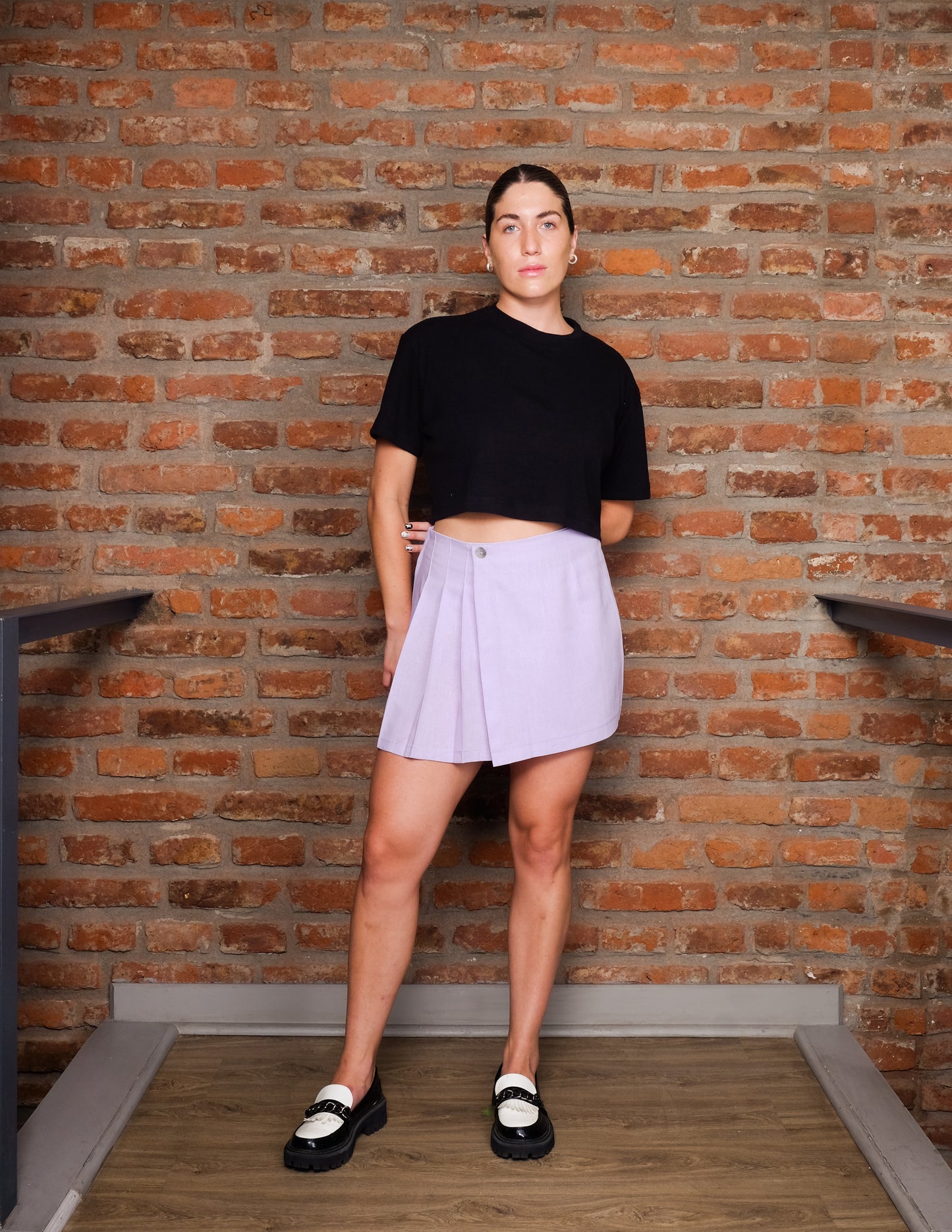 Polera Crop Negra