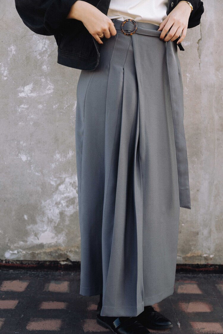 Falda Claudina Soto Gris
