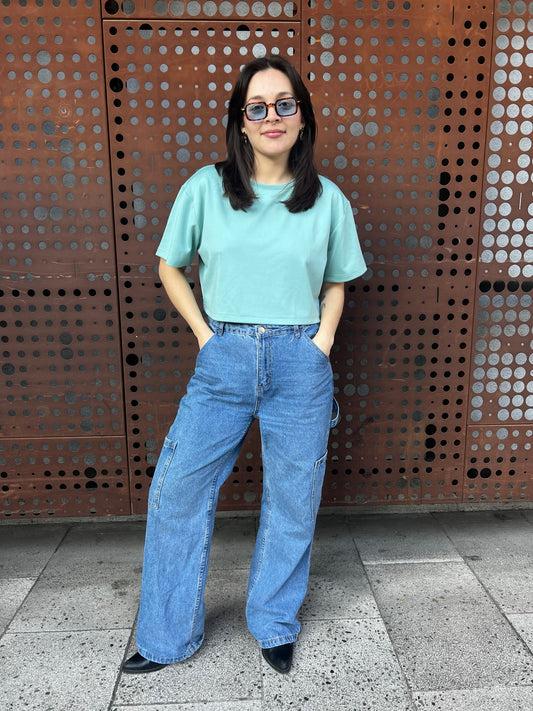 Polera Crop Menta